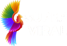 SuperViral Logo, hvid
